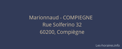 Marionnaud - COMPIEGNE