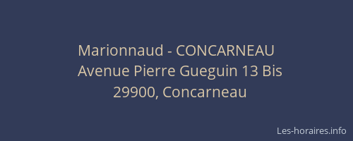 Marionnaud - CONCARNEAU
