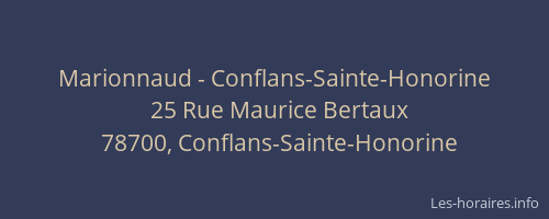 Marionnaud - Conflans-Sainte-Honorine