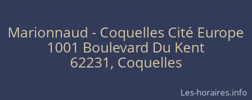 Marionnaud - Coquelles Cité Europe