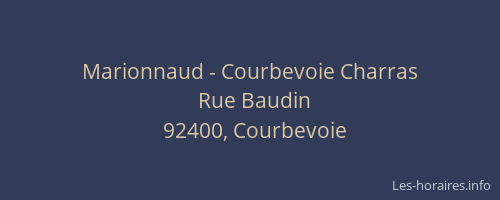 Marionnaud - Courbevoie Charras