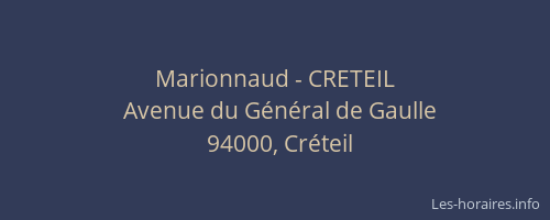 Marionnaud - CRETEIL