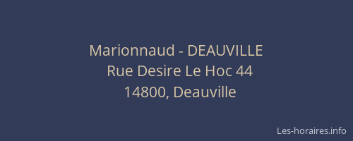 Marionnaud - DEAUVILLE