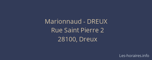 Marionnaud - DREUX