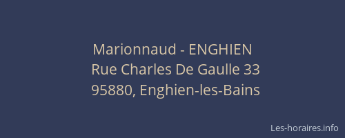 Marionnaud - ENGHIEN