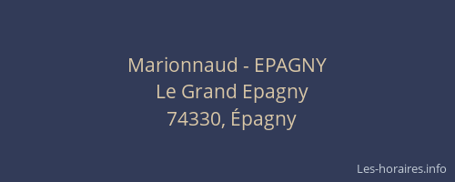 Marionnaud - EPAGNY