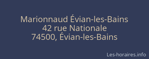 Marionnaud Évian-les-Bains