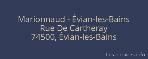 Marionnaud - Évian-les-Bains