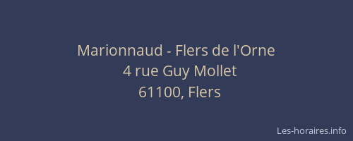 Marionnaud - Flers de l'Orne