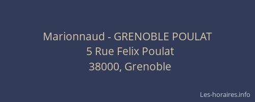 Marionnaud - GRENOBLE POULAT