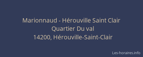 Marionnaud - Hérouville Saint Clair