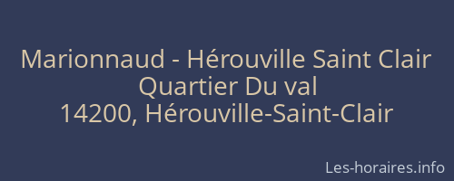 Marionnaud - Hérouville Saint Clair