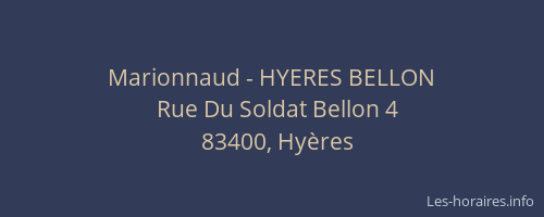 Marionnaud - HYERES BELLON