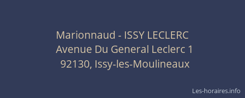 Marionnaud - ISSY LECLERC