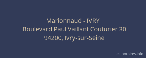Marionnaud - IVRY