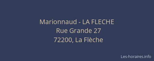 Marionnaud - LA FLECHE
