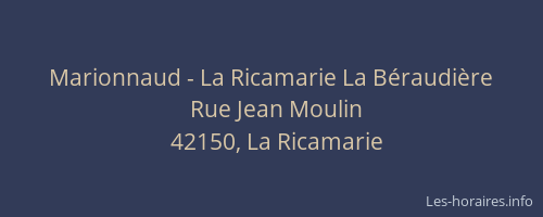 Marionnaud - La Ricamarie La Béraudière