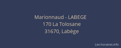 Marionnaud - LABEGE