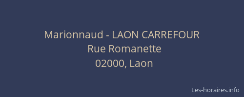 Marionnaud - LAON CARREFOUR