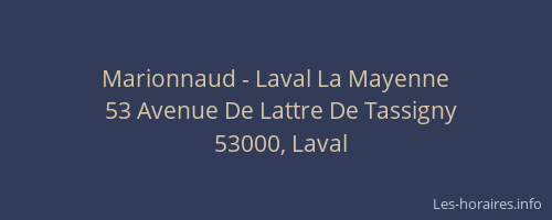 Marionnaud - Laval La Mayenne