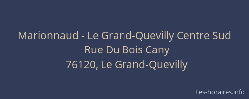 Marionnaud - Le Grand-Quevilly Centre Sud