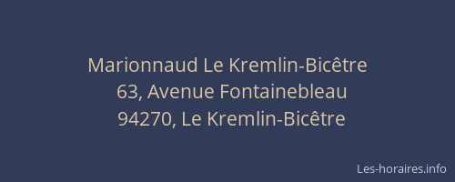Marionnaud Le Kremlin-Bic&ecirc;tre