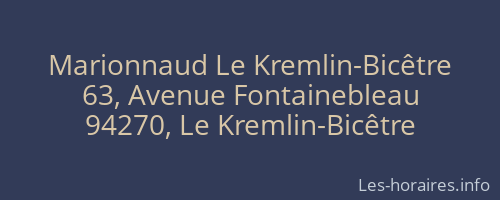 Marionnaud Le Kremlin-Bicêtre