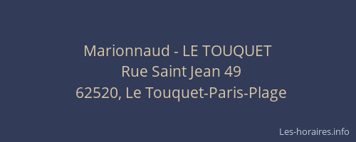 Marionnaud - LE TOUQUET