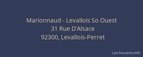 Marionnaud - Levallois So Ouest