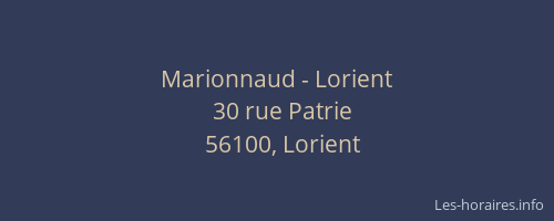 Marionnaud - Lorient