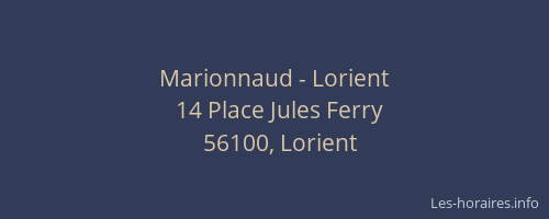 Marionnaud - Lorient