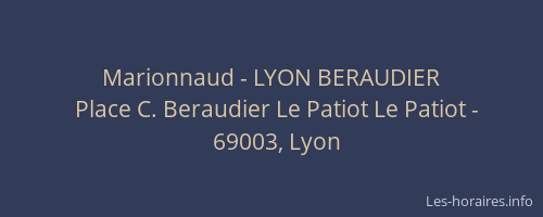 Marionnaud - LYON BERAUDIER