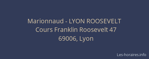 Marionnaud - LYON ROOSEVELT