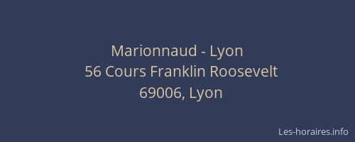 Marionnaud - Lyon