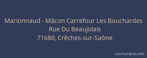 Marionnaud - Mâcon Carrefour Les Bouchardes