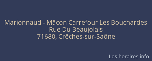Marionnaud - Mâcon Carrefour Les Bouchardes