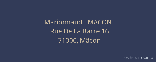 Marionnaud - MACON