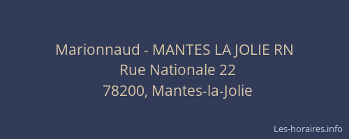 Marionnaud - MANTES LA JOLIE RN
