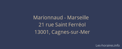 Marionnaud - Marseille