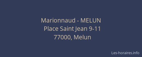 Marionnaud - MELUN
