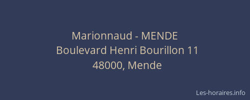 Marionnaud - MENDE