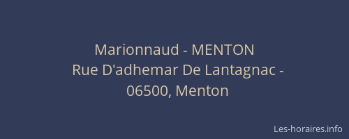 Marionnaud - MENTON