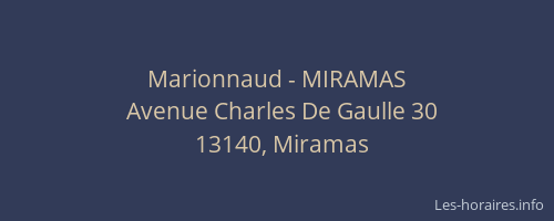 Marionnaud - MIRAMAS
