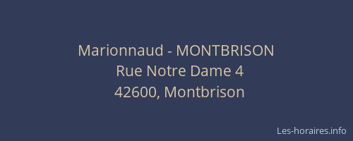 Marionnaud - MONTBRISON