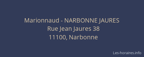 Marionnaud - NARBONNE JAURES