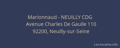 Marionnaud - NEUILLY CDG