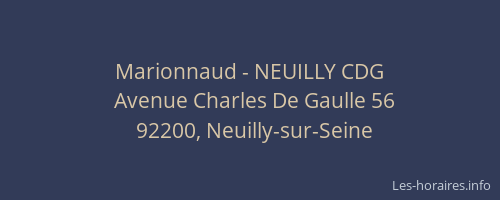 Marionnaud - NEUILLY CDG