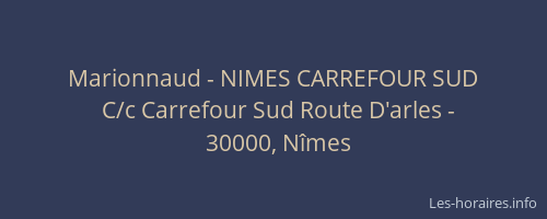 Marionnaud - NIMES CARREFOUR SUD