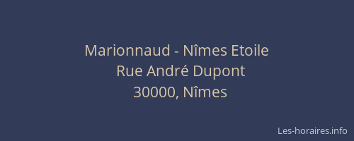 Marionnaud - Nîmes Etoile
