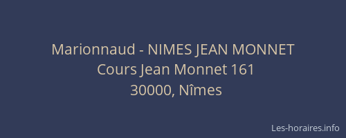 Marionnaud - NIMES JEAN MONNET